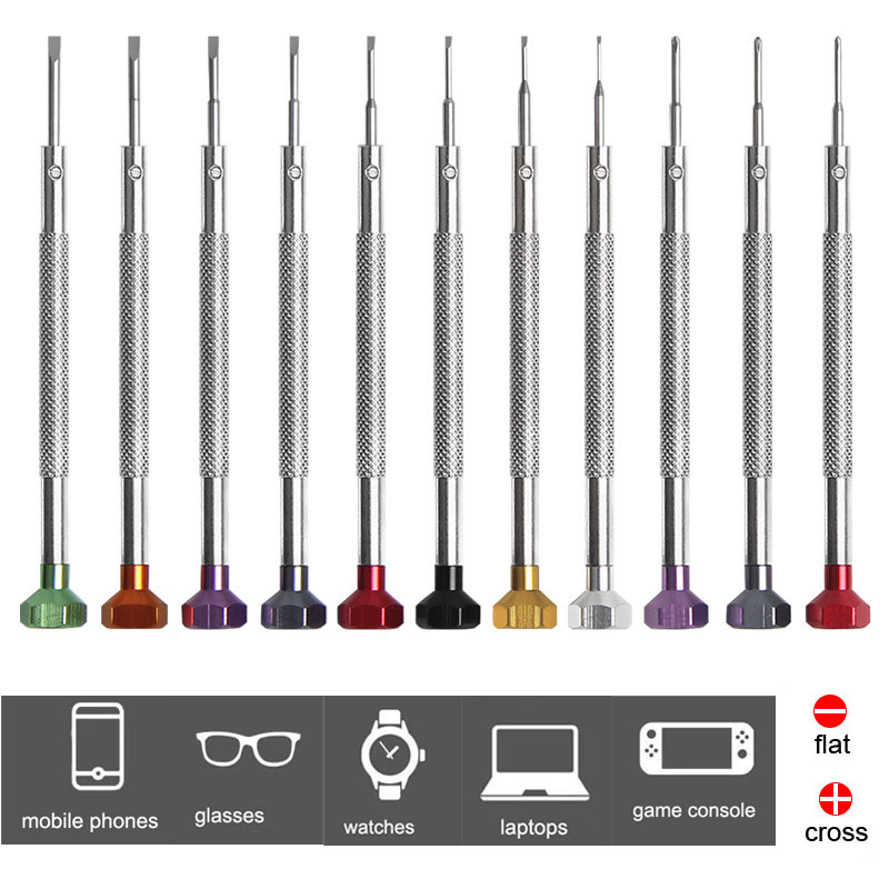 Electronics Repair Manual - Alloy Stainless Steel Screwdriver 0.6mm-2.0mm Watch