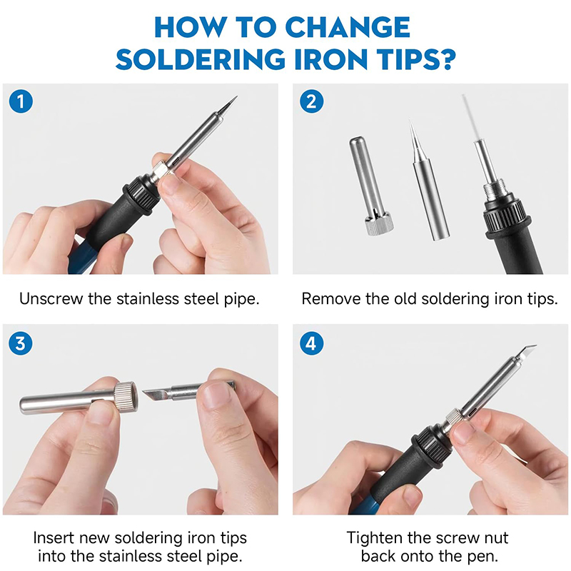 Adjustable Temp 220V 60W Elect - Electronics Repair Kit With Soldering Iron recension och pris