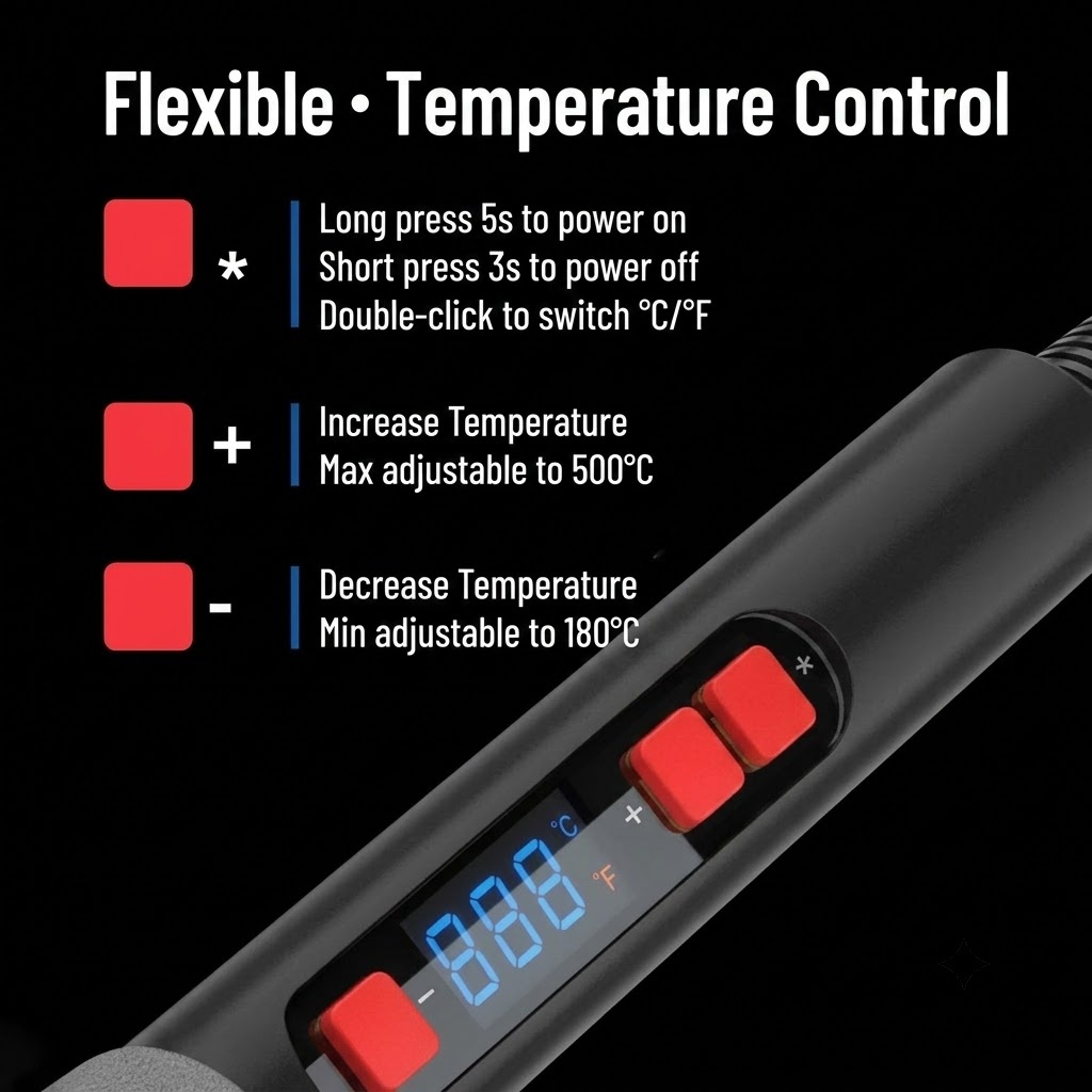 Adjustable Temperature Solderi - Electronics Repair Uk recension och pris