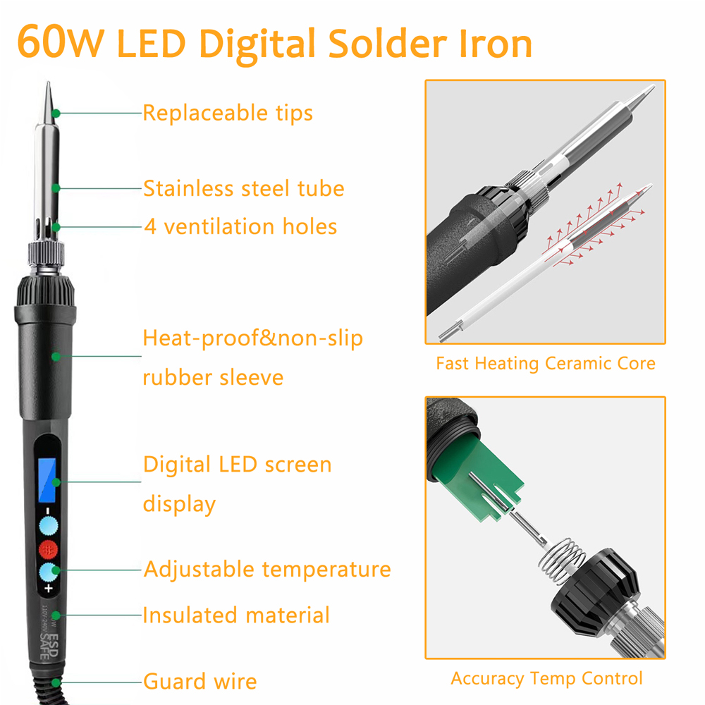 Heat Insert Nut Iron Tip Hot M - Electronics Repair Kit With Soldering Iron recension och pris