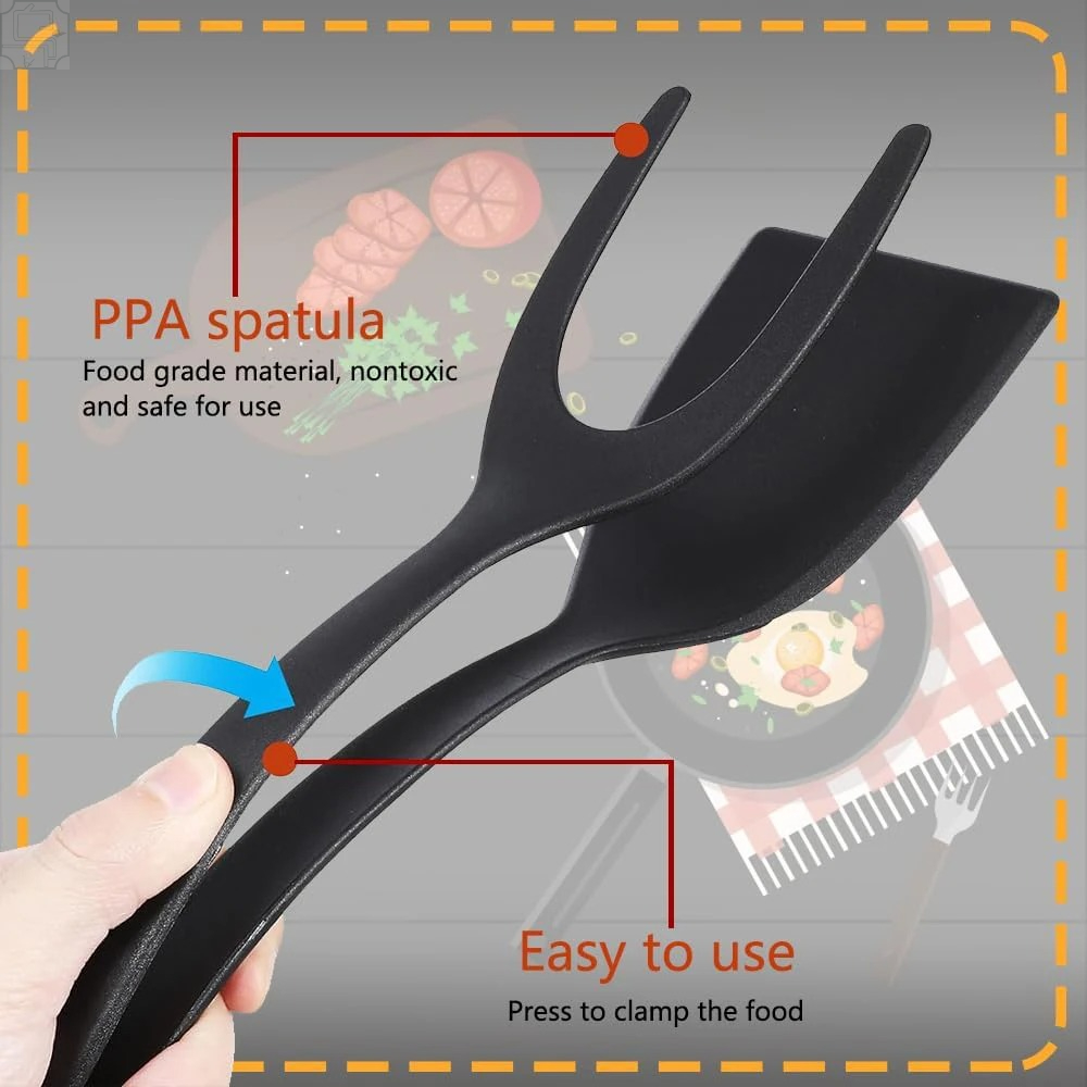 2 In 1 Flip Spatula Tongs Nylo - Spudger Plastic Set recension och pris